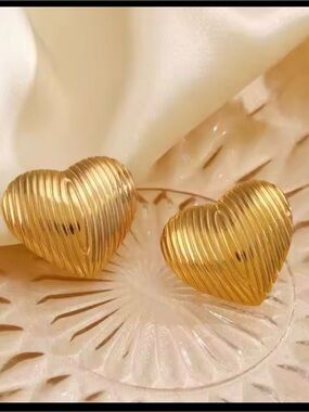 18k gold plated stainless steel earrings